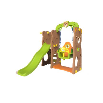 زحلاقيه وأرجوحة الأطفال بتصميم الدب اللطيف 